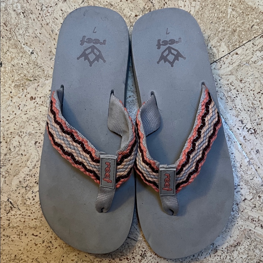 Reef Braided Flip Flops size 7